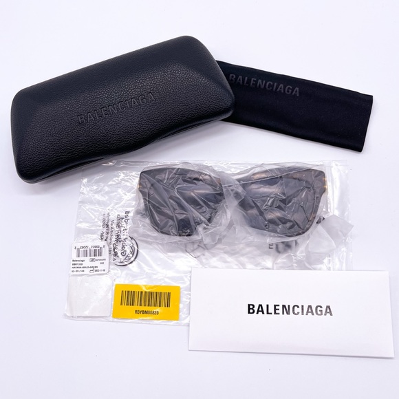 NEW BALENCIAGA BB0132S 002 CAT EYE WOMEN’S SUNGLASSES BALENCIAGA - Picture 13 of 13
